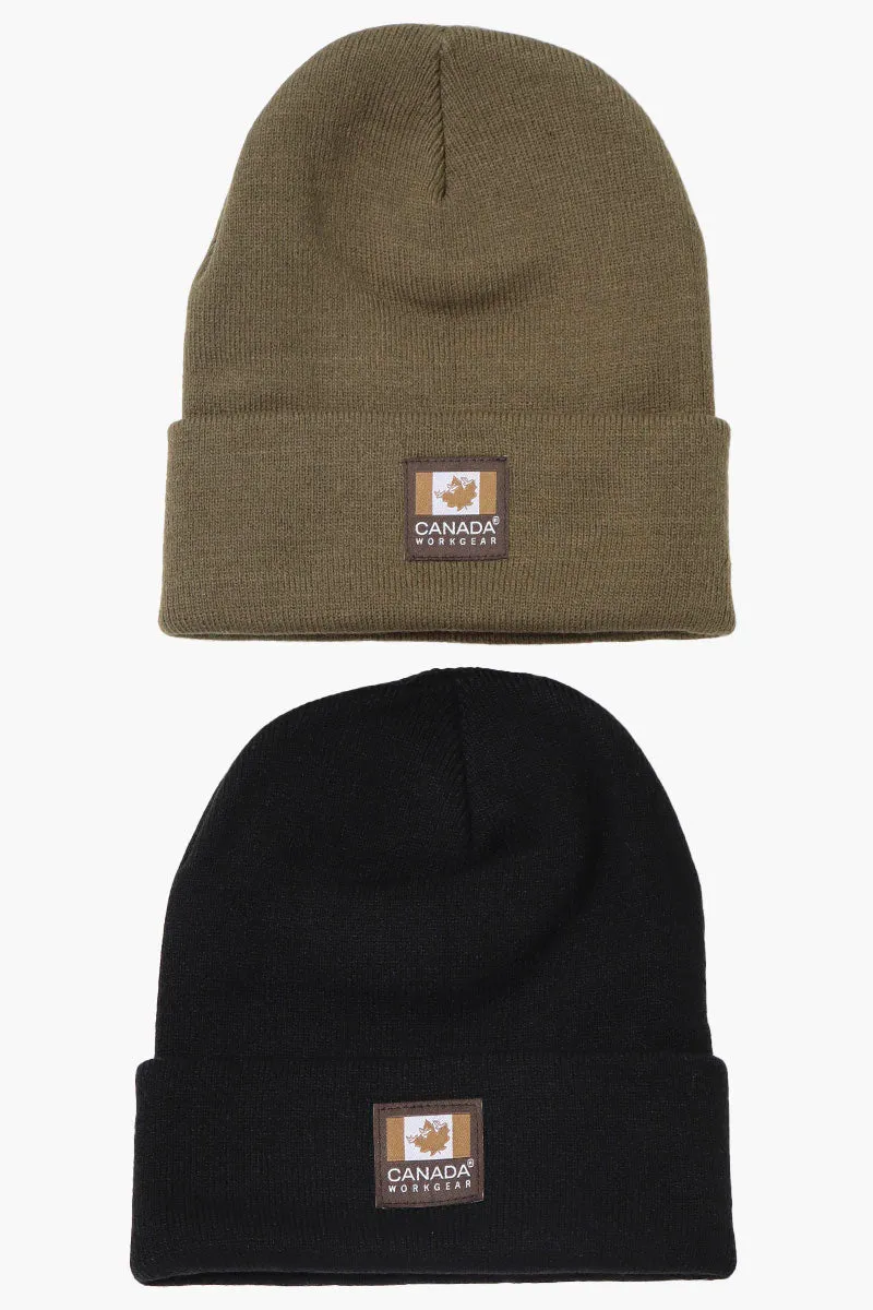 Canada Work Gear 2 Pack Cuffed Hat - Olive