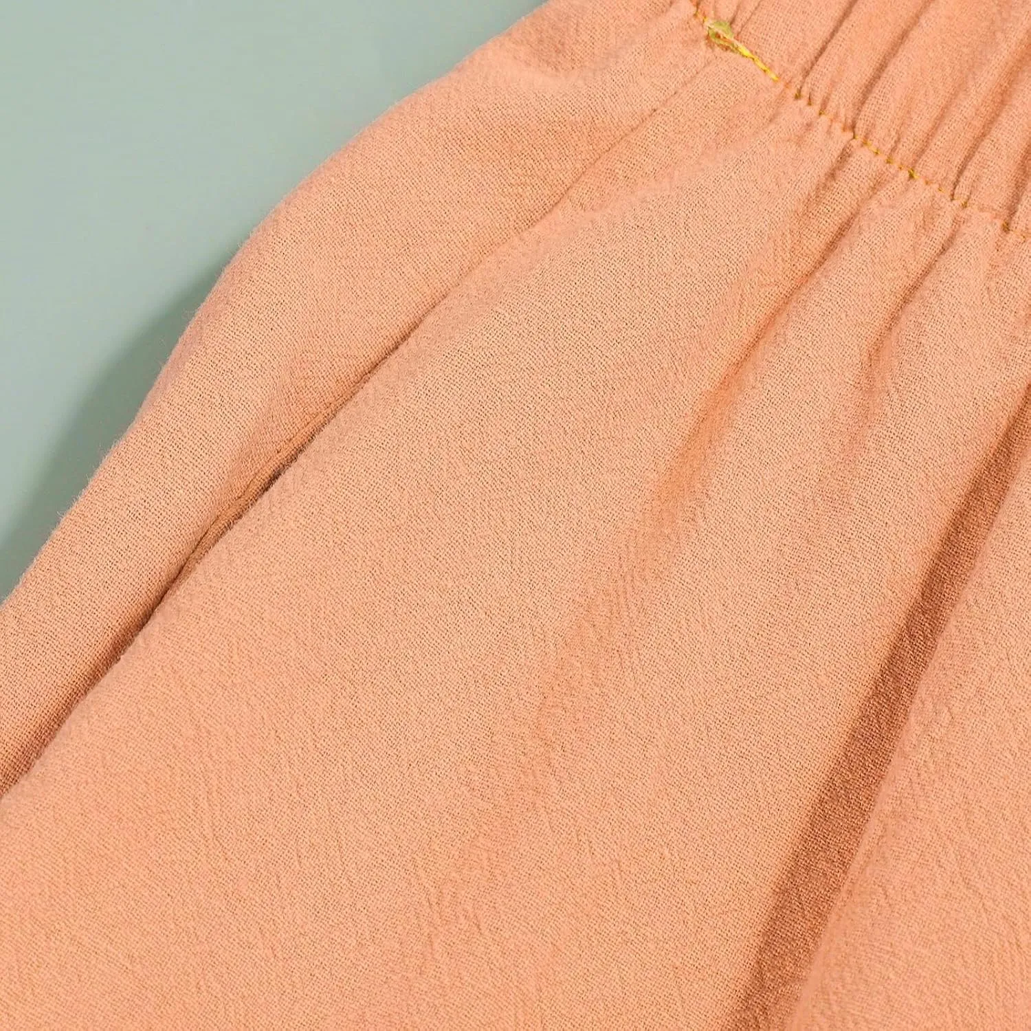 Costaric Linen Pants for Women Summer Wide Leg Cropped Capri Pants with Pockets Casual Beach Comfy Lounge Palazzo Trousers