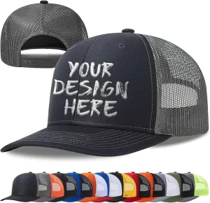Custom Hats Bulk Custom Hats for Man Woman Personalized Hats Bulk Custom Trucker Hat Custom Hats with Text Photo Logo