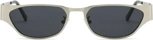 laureles Fashion Small Cat Eye Y2k Sunglasses Women Vintage Metal Black Grey Sun Glasses Men Outdoor Travel