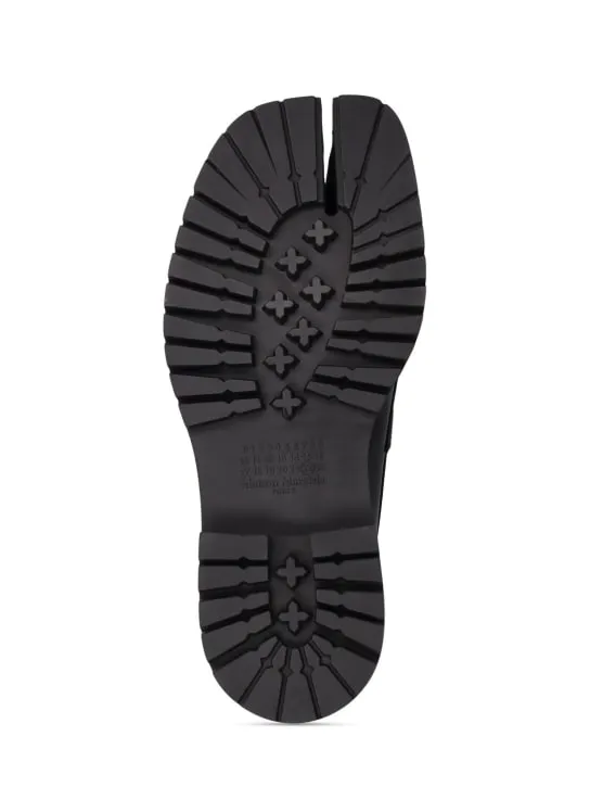 Maison Margiela   Tabi leather loafers 