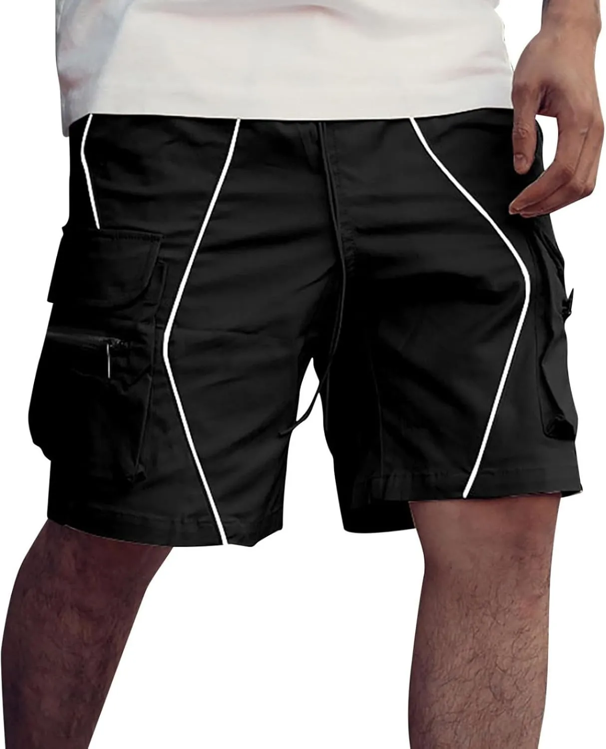 Men's Quick Dry Hiking Shorts Cargo Work Shorts 5 Pockets Outdoor Travel Shorts Athletic Running Shorts Gym Shorts