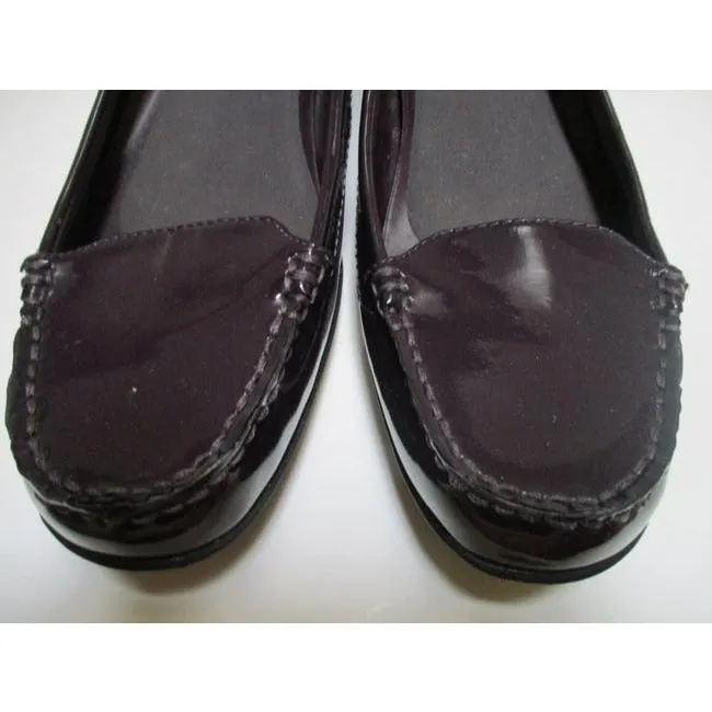 Ralph Lauren Wine Patent Leather Finish Gaialoafers Flats Size Us