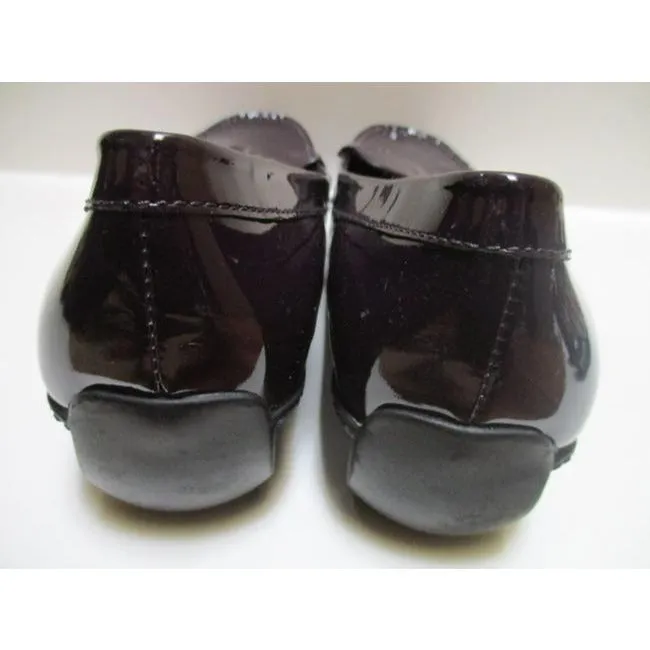 Ralph Lauren Wine Patent Leather Finish Gaialoafers Flats Size Us