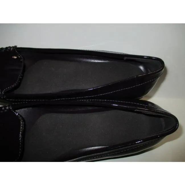 Ralph Lauren Wine Patent Leather Finish Gaialoafers Flats Size Us