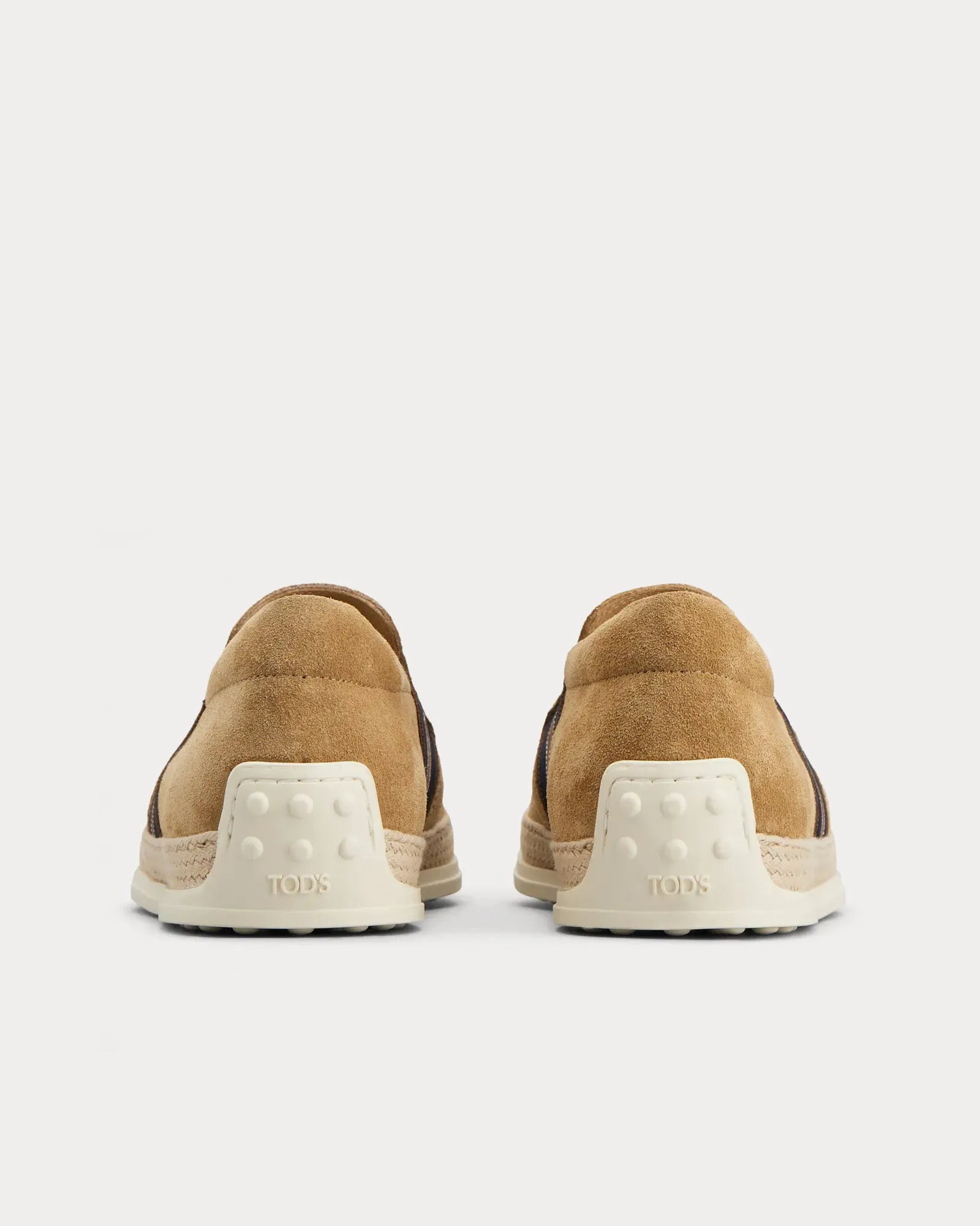 Suede Beige / Brown / Black Loafers